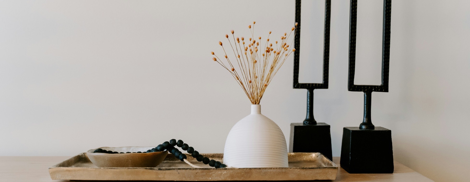 a table with decor